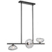 Buy Pendant Lights Australia ZECCA Pendant 3 Lights Black / Smoke - ZECCA PE3H-BKSM