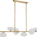 Buy Pendant Lights Australia ZECCA Pendant 6 Lights Antique Gold / Frost - ZECCA PE6-AGFR