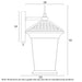 Buy Exterior Wall Lights Australia ZELDIN 32 Exterior Wall Bracket Black Solid Brass - ZELDIN EX32-BK