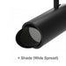 Buy Single Circuit Tracks & Accessories Australia Zone Wide Spread Track Head Standard Black - ZONESHADE1BK