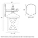Buy Outdoor Wall Lanterns Australia Eldon Outdoor Wall Lantern White - ELDON EX-WH
