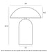 Buy Table Lamps Australia FERUM Table Lamp H325mm Rust - FERUM TL32-RST