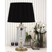 Buy Table Lamps Australia Adria 1 Light Table Lamp Gold & Clear Black - ADRIA TL-GDBK