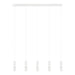 Buy LED Pendants Australia Bernabeta LED Pendant 5 Lights White Steel Transparent Plastic 4000K - 39702N
