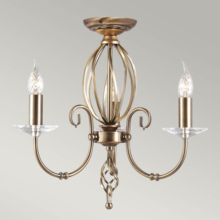 Aegean 3 Light Pendant Aged Brass - AG3-AGED-BRASS