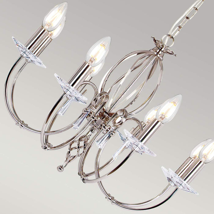 Aegean 8 Light Pendant Polished Nickel - AG8-POL-NICKEL