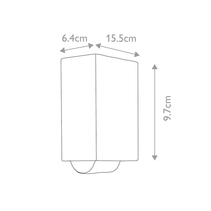 Agner Up & Down LED Wall Light 6W 3000K Graphite - AGNER-2W