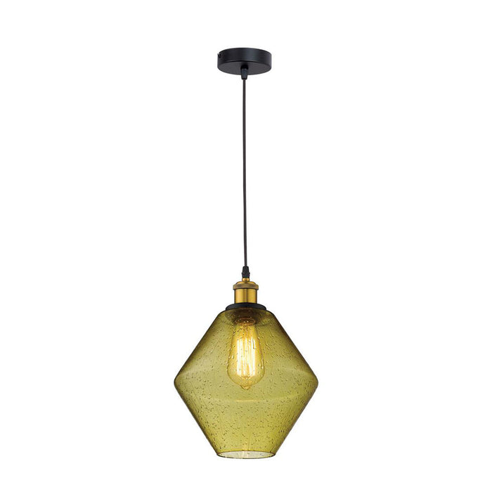 Buy Pendant Lights Australia Alice Pendant Light W240mm Amber Glass - 31300