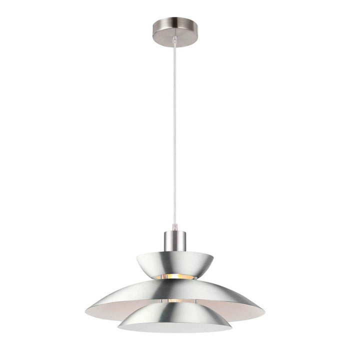 Buy Pendant Lights Australia Allegra Pendant Light Satin Chrome Metal - 22703