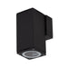 Buy Exterior Wall Lights Australia Alpha Exterior Wall Light H135mm Black Aluminium 3000K - 19389