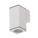 Buy Exterior Wall Lights Australia Alpha Exterior Wall Light H135mm White Aluminium 3000K - 19392