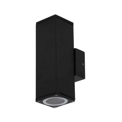 Buy Up / Down Wall Lights Australia Alpha Up & Down Wall 2 Lights H200mm Black Aluminium 3000K - 19795