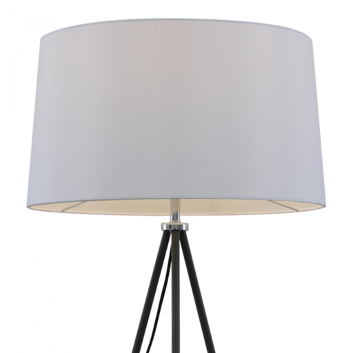 Buy Floor Lamps Australia Anna 1 Light Floor Lamp White & Black - ANNA FL-WHDGY