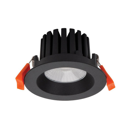 Buy Recessed LED Downlights Australia Aqua Round Recessed LED Downlight 10W Black Aluminium 4000K - 21210