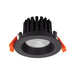 Buy Recessed LED Downlights Australia Aqua Round Recessed LED Downlight 10W Black Aluminium 4000K - 21210