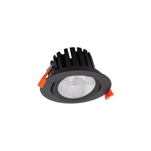 Buy Recessed LED Downlights Australia Aqua Recessed LED Tilt Downlight 13W Black Aluminium 4000K - 21310