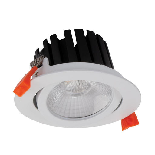 Buy Recessed LED Downlights Australia Aqua Tilt Recessed LED Downlight 13W White Aluminium 3CCT - 21278
