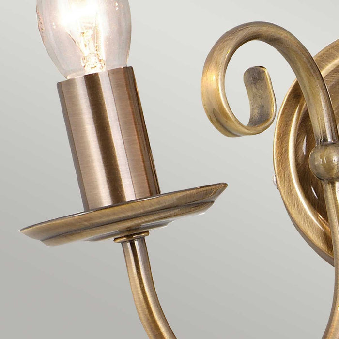 Aries 2 Light Wall Light Aged Brass - ART2-AGD-BRASS