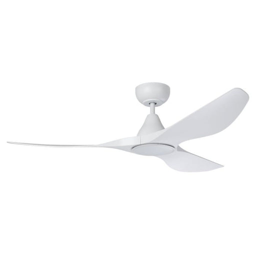 Buy DC Ceiling Fans With Light Australia Surf DC Ceiling Fan 52" Matt White LED Light Matt White - 20549901