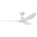 Buy DC Ceiling Fans With Light Australia Surf DC Ceiling Fan 52" Matt White LED Light Matt White - 20549901