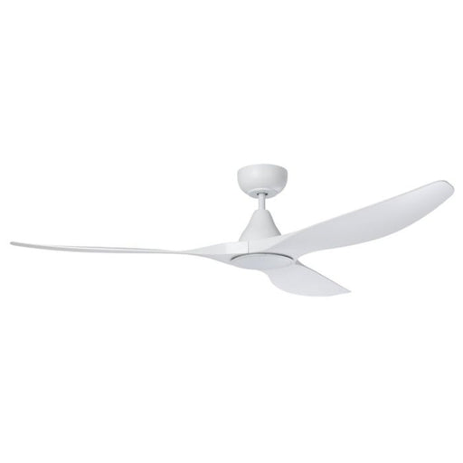 Buy DC Ceiling Fans With Light Australia Surf DC Ceiling Fan 60" Matt White LED Light Matt White - 20550201