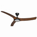 Buy DC Ceiling Fans With Light Australia Aqua DC Ceiling Fan 52" Koa LED Light Matt Black  - AIPL2669