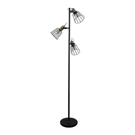 Buy Floor Lamps Australia Ashley Floor Lamp 3 Lights Black Metal - 22517