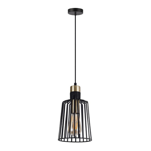 Buy Pendant Lights Australia Ashley Pendant Light W160mm Black Metal - 22508
