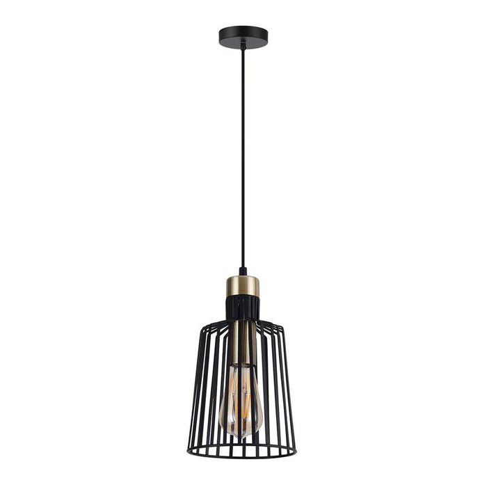 Buy Pendant Lights Australia Ashley Pendant Light W160mm Black Metal - 22508