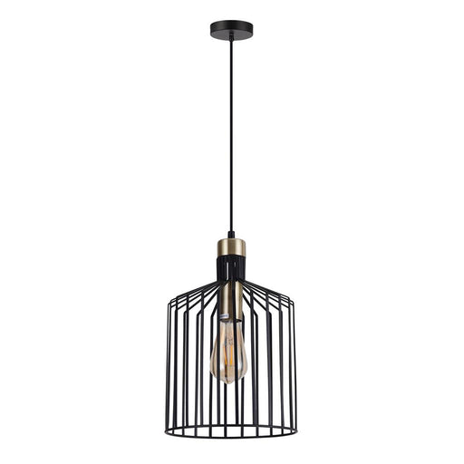 Buy Pendant Lights Australia Ashley Pendant Light W220mm Black Metal - 22509