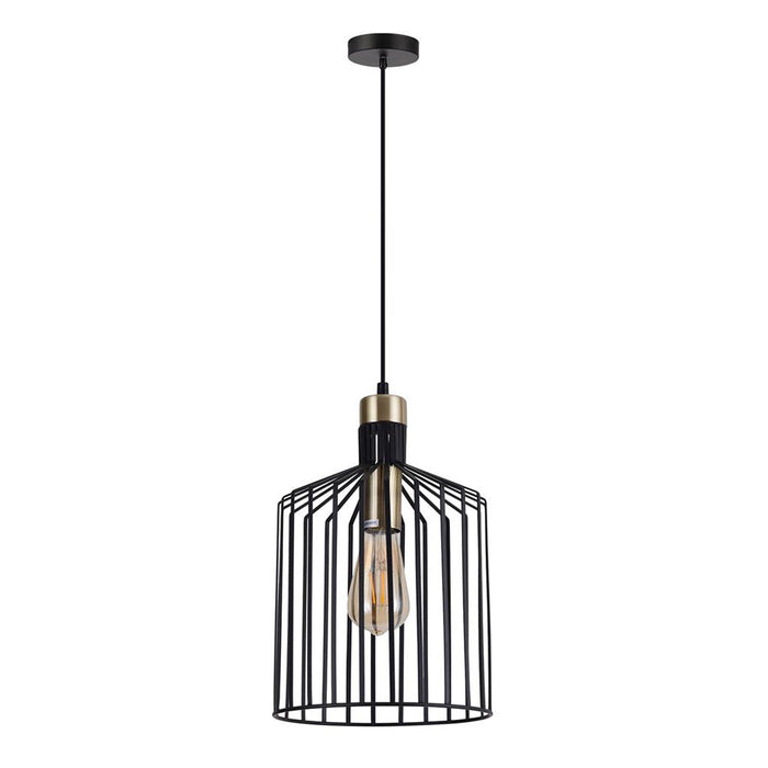 Buy Pendant Lights Australia Ashley Pendant Light W220mm Black Metal - 22509