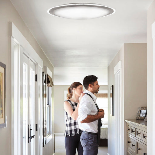 Buy Smart LED Oysters Australia Astrid 60W Tri-Colour Smart LED Round Oyster Silver - ASTRID OY53-SMT
