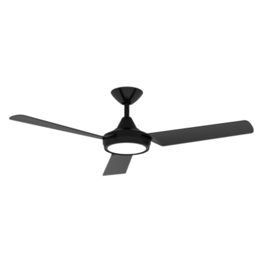 Buy DC Ceiling Fans With Light Australia Axis DC Ceiling Fan 48" Black LED Light White - 60030