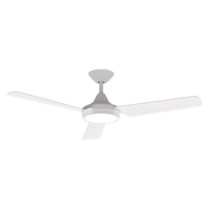 Buy DC Ceiling Fans With Light Australia Axis DC Ceiling Fan 48" White LED Light White - 60031