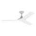 Buy DC Ceiling Fans Australia Axis DC Ceiling Fan 48" White ABS Polymer Blades - 60021