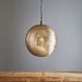 Buy Pendant Lights Australia Orion Large Perforated Ball Pendant Nickel - ZAF10224