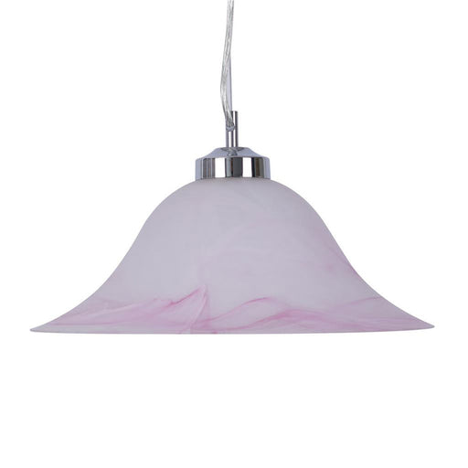 Buy Pendant Lights Australia Bela Pendant Light W420mm Pink Glass - 91608