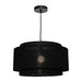 Buy Pendant Lights Australia Bern Pendant Light W450mm Black Shade - BERN1PLBLK