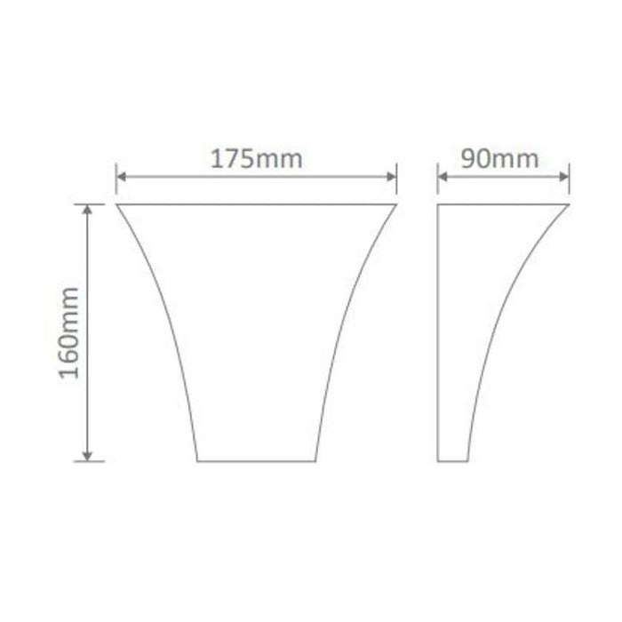 Buy Wall Sconce Australia BF-2013 Wall Sconce W175mm White Ceramic - 11074
