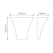 Buy Wall Sconce Australia BF-2013 Wall Sconce W175mm White Ceramic - 11074