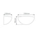 Buy Wall Sconce Australia BF-7310 Wall Sconce W230mm White Ceramic - 11040