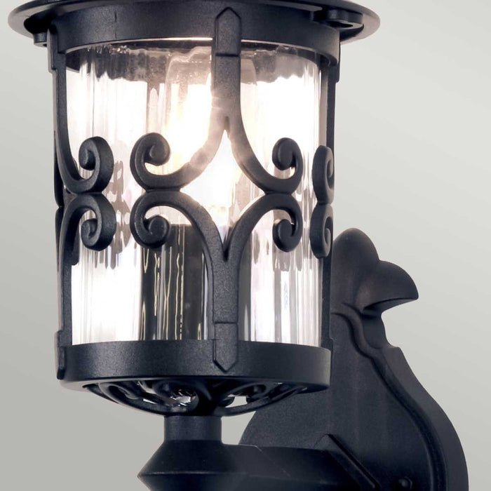 Hereford Wall Up Lantern Black - BL10-BLACK