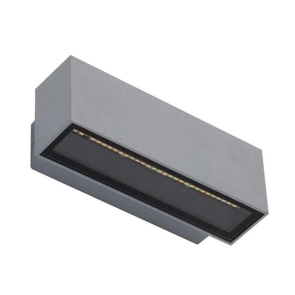 Buy Up / Down Wall Lights Australia Block Up & Down Wall 2 Lights 12W Silver Aluminium 3000K - 19576