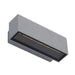 Buy Up / Down Wall Lights Australia Block Up & Down Wall 2 Lights 12W Silver Aluminium 3000K - 19576