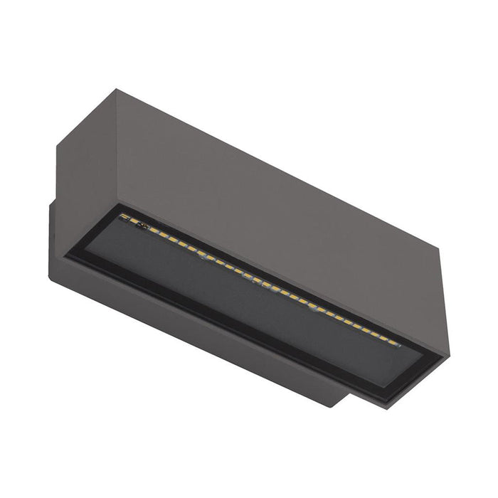 Buy Up / Down Wall Lights Australia Block Up & Down Wall 2 Lights 12W Dark Grey Aluminium 5000K - 19563
