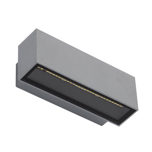 Buy Up / Down Wall Lights Australia Block Up & Down Wall 2 Lights 12W Silver Aluminium 5000K - 19577