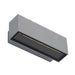 Buy Up / Down Wall Lights Australia Block Up & Down Wall 2 Lights 12W Silver Aluminium 5000K - 19577