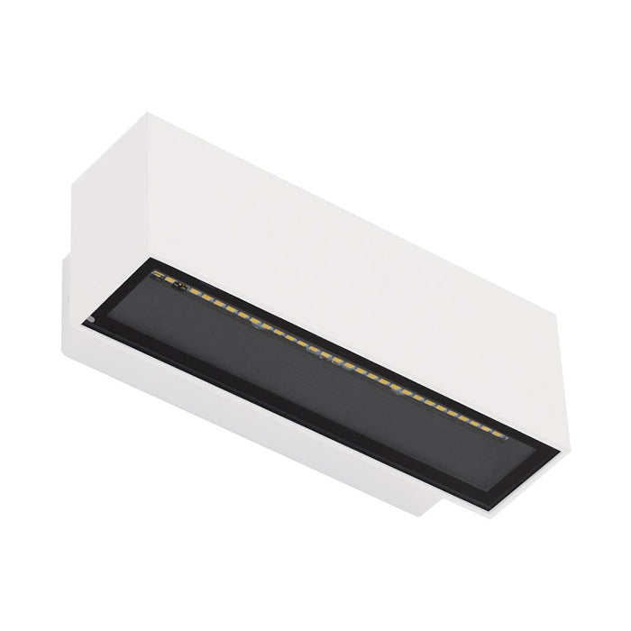Buy Up / Down Wall Lights Australia Block Up & Down Wall 2 Lights 12W White Aluminium 5000K - 19579
