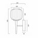 Buy Wall Sconce Australia Bobo 1 Light Wall Light Black & Smoke - BOBO WB1-BKSM