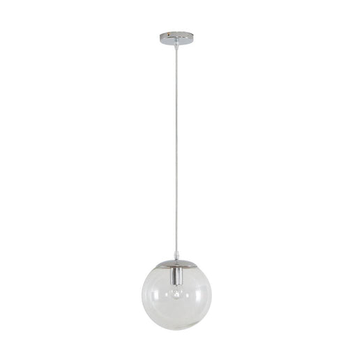 Buy Pendant Lights Australia Bubble Pendant Light W200mm Chrome Clear Glass - 31452